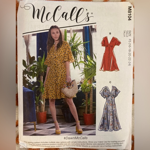 McCall’s Sewing Pattern 8104 - Picture 2 of 3